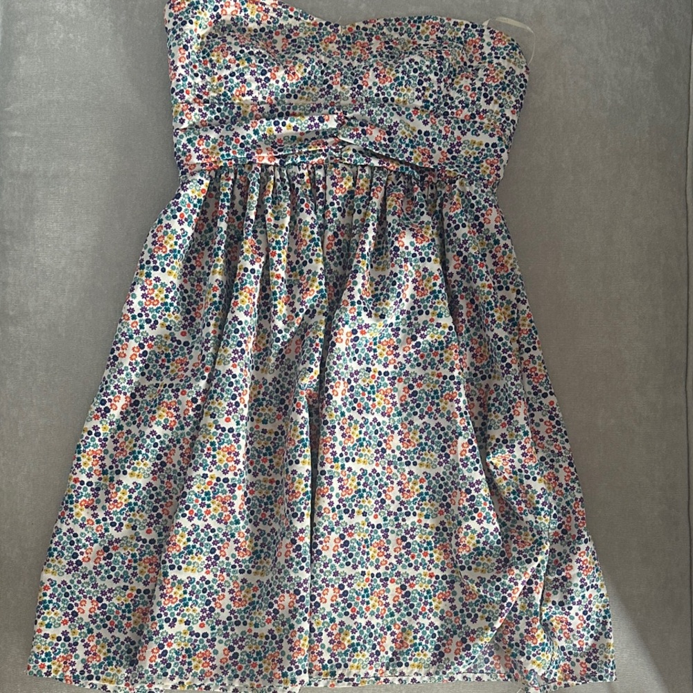 Floral Strapless Dress